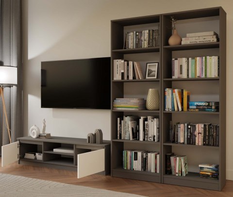 Regał szerokość 60 cm RE-1403-ANT-BIEL-MAT