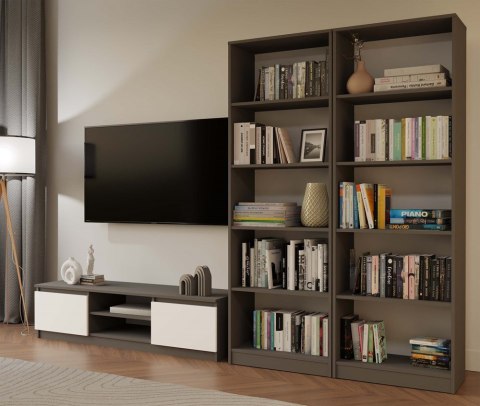 Regał szerokość 60 cm RE-1403-ANT-BIEL-MAT