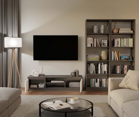 Regał szerokość 60 cm RE-1403-ANT-BIEL-MAT