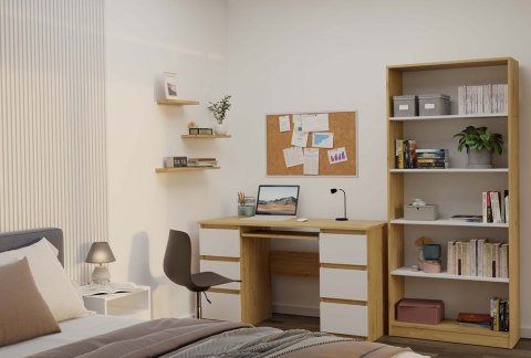 Regał na książki 80 cm RE-1404-ART-BIEL-MAT