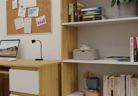 Regał na książki 80 cm RE-1404-ART-BIEL-MAT