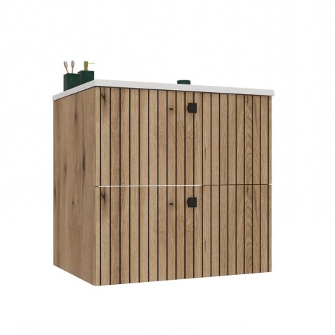 Szafka wisząca z umywalką 60 LAZ-1325-EVO-60CM+UMY