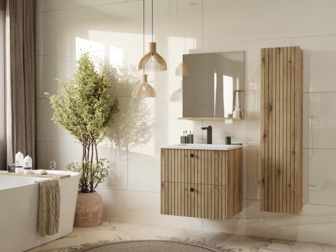 Szafka wisząca z umywalką 60 LAZ-1325-EVO-60CM+UMY