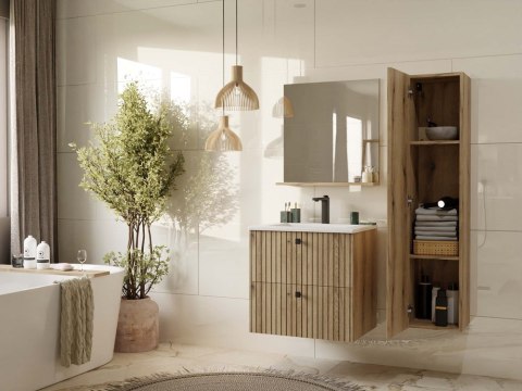 Szafka wisząca z umywalką 60 LAZ-1325-EVO-60CM+UMY