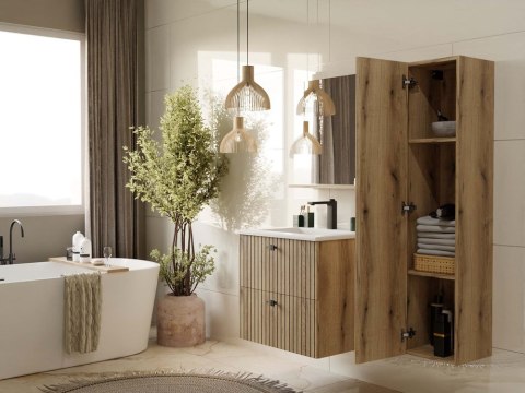 Szafka wisząca z umywalką 60 LAZ-1325-EVO-60CM+UMY