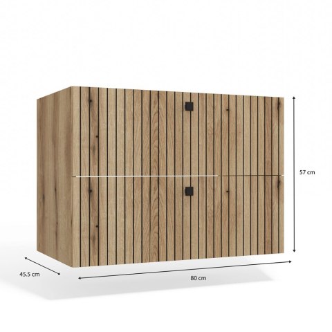 Szafka pod umywalkę 80 wisząca LAZ-1325-EVO-80CM