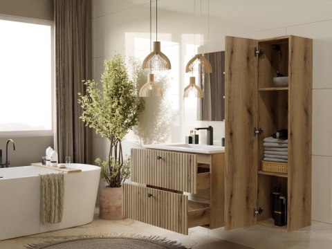 Szafka z umywalką 80 wisząca LAZ-1325-EVO-80CM+UMY