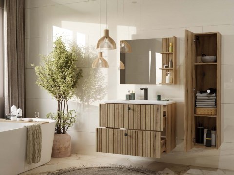 Szafka z umywalką 80 wisząca LAZ-1325-EVO-80CM+UMY