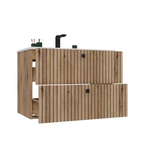 Szafka z umywalką 80 wisząca LAZ-1325-EVO-80CM+UMY