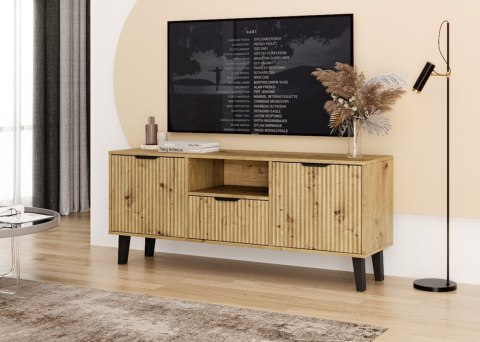 Szafka rtv ryflowana 140cm RTV-510-ART-LAM