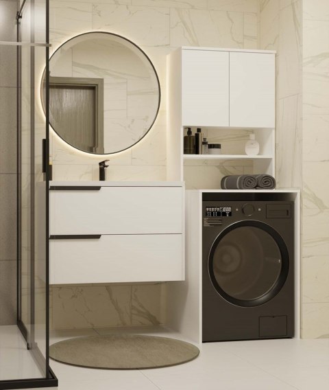 Szafka do pralki LAZ-1302-MAX-BIEL-MAT