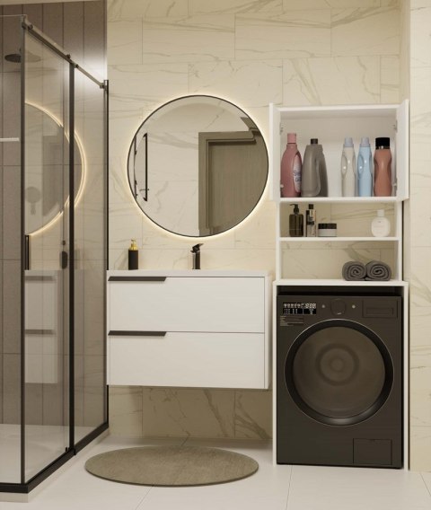 Szafka do pralki LAZ-1302-MAX-BIEL-MAT