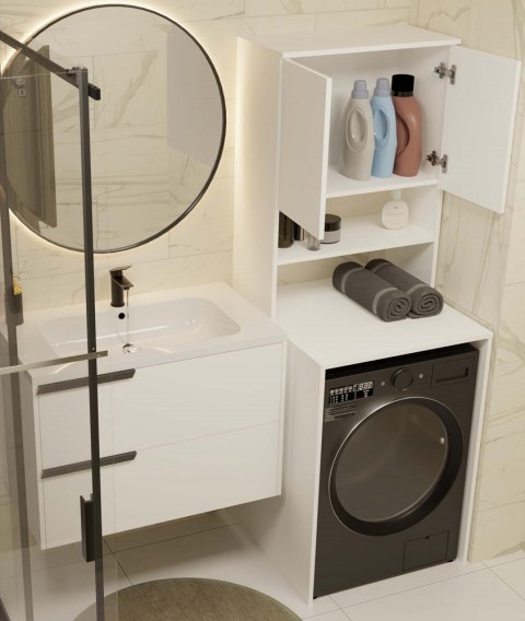 Szafka do pralki LAZ-1302-MAX-BIEL-MAT