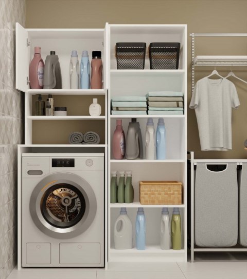 Szafka do pralki LAZ-1302-MAX-BIEL-MAT