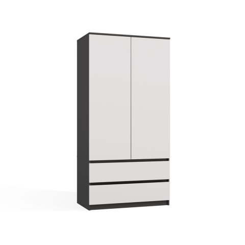 Szafa młodzieżowa SZAF-1008-ANT-BIEL-MAT