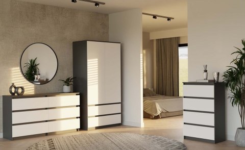 Szafa młodzieżowa SZAF-1008-ANT-BIEL-MAT