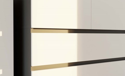 Szafa młodzieżowa SZAF-1008-ANT-BIEL-MAT