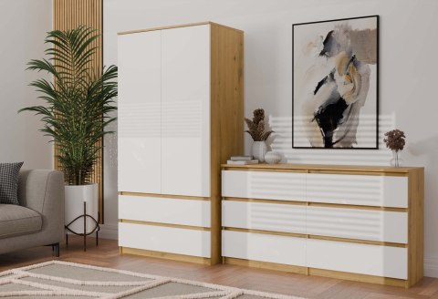 Szafa 2 drzwiowa SZAF-1008-ART-BIEL-MAT