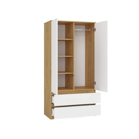 Szafa 2 drzwiowa SZAF-1008-ART-BIEL-MAT