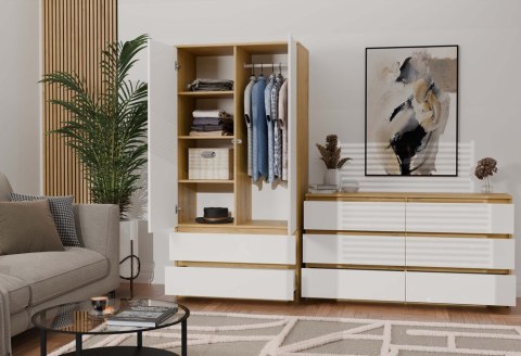 Szafa 2 drzwiowa SZAF-1008-ART-BIEL-MAT