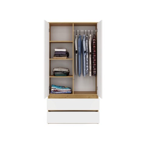 Szafa 2 drzwiowa SZAF-1008-ART-BIEL-MAT