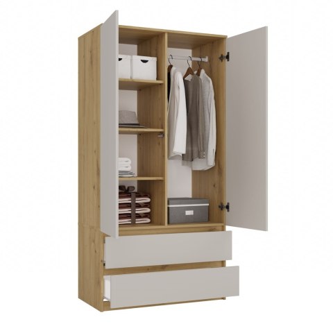 Szafa ubraniowa 2 drzwiowa SZAF-1008-ART-KASZ
