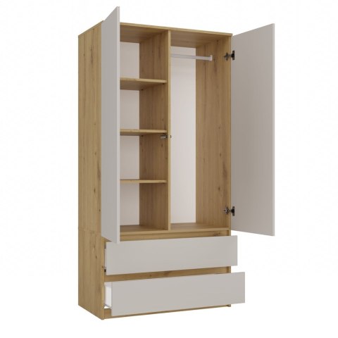 Szafa ubraniowa 2 drzwiowa SZAF-1008-ART-KASZ