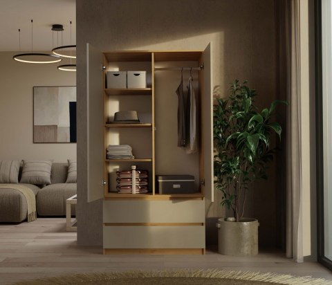 Szafa ubraniowa 2 drzwiowa SZAF-1008-ART-KASZ