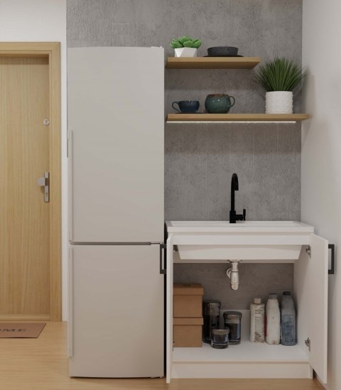Szafka pod zlew 80 cm KUCH-1805-BIEL-MAT-80