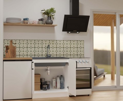 Szafka pod zlew 80 cm KUCH-1805-BIEL-MAT-80