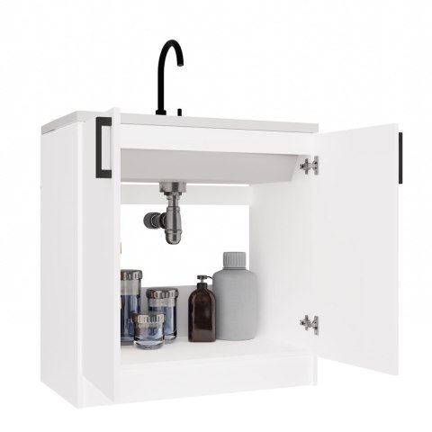 Szafka pod zlew 80 cm KUCH-1805-BIEL-MAT-80