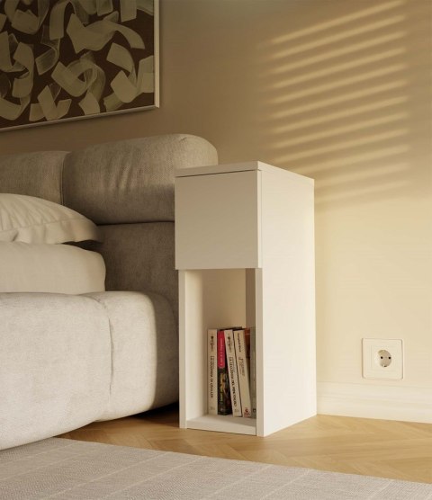 Szafka nocna 20 cm SN-315-BIEL-MAT