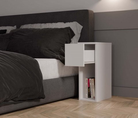 Szafka nocna 20 cm SN-315-BIEL-MAT