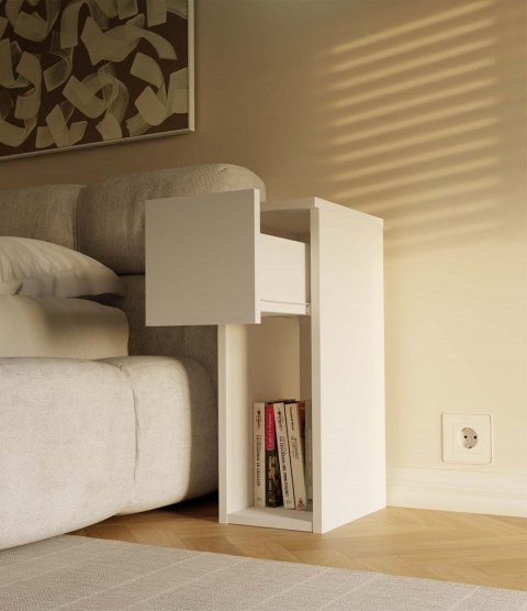 Szafka nocna 20 cm SN-315-BIEL-MAT