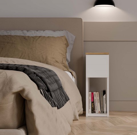 Szafka nocna szerokość 20 cm SN-315-ART-BIEL-MAT