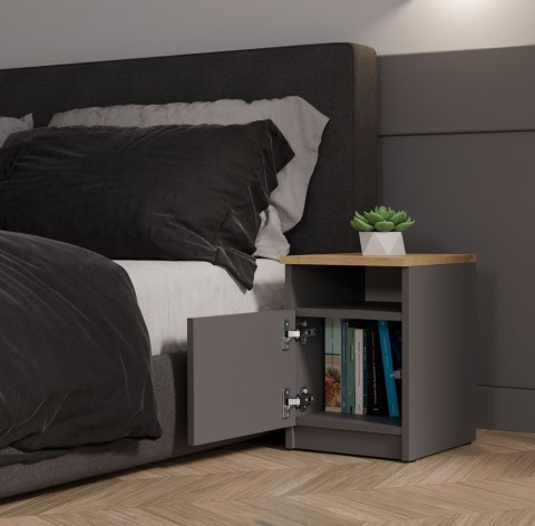 Wąska szafka nocna 30 cm SN-316-ANT-ART