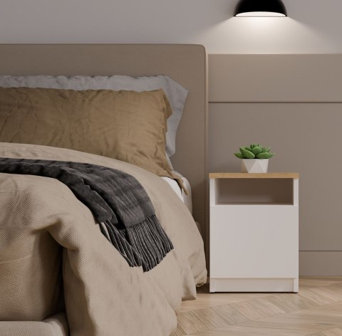 Szafka nocna szerokość 30 cm SN-316-ART-BIEL-MAT