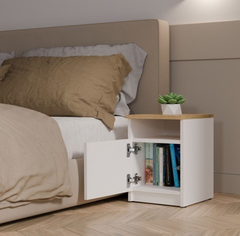 Szafka nocna szerokość 30 cm SN-316-ART-BIEL-MAT