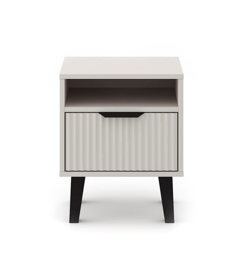 Szafka nocna ryflowana SN-309-KASZ-LAM