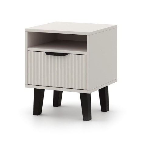 Szafka nocna ryflowana SN-309-KASZ-LAM