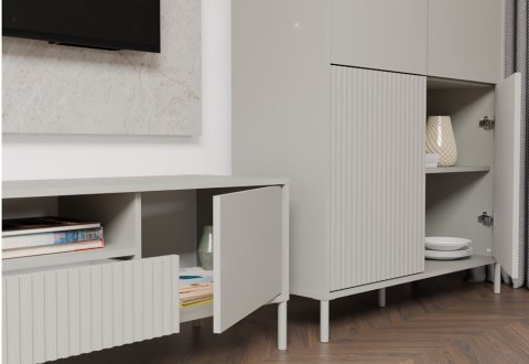 Komoda wysoka i szeroka KOM-939-KASZ-LAM-GŁ