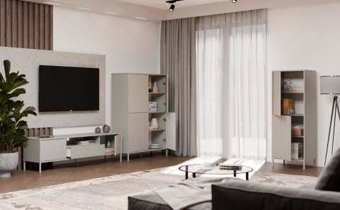 Komoda wysoka i szeroka KOM-939-KASZ-LAM-GŁ