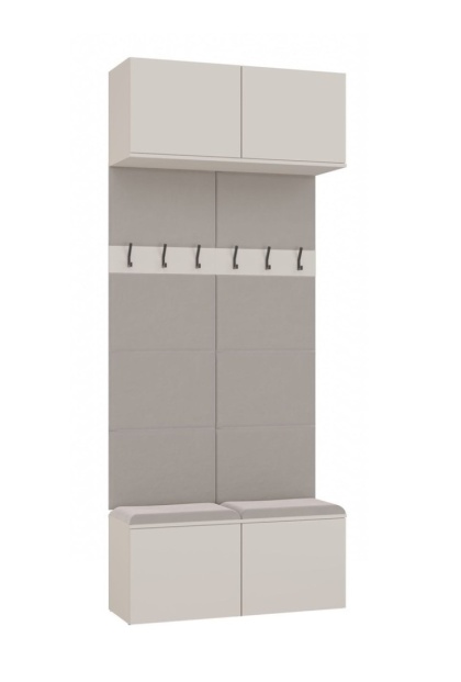 Garderoba z panelami tapicerowanymi GAR-108-2W-KASZ