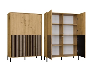 Komoda wysoka KOM-939-ART-LAM-GŁ