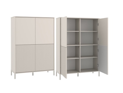 Komoda wysoka i szeroka KOM-939-KASZ-LAM-GŁ