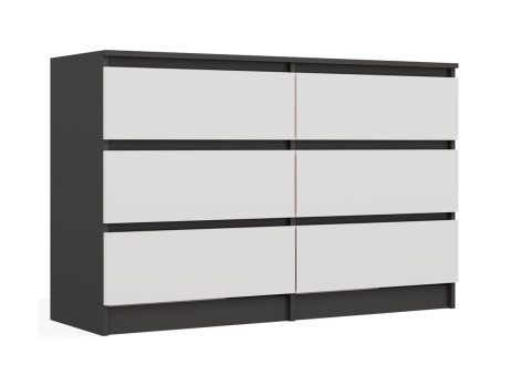 Komoda z szufladami do sypialni KOM-904-ANT-BIEL-MAT