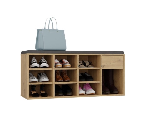Pojemna szafka na buty z siedziskiem BUT-212-ART