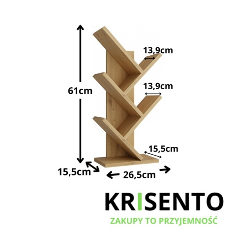 Regał na książki drzewko RE-1428-MINI-ART