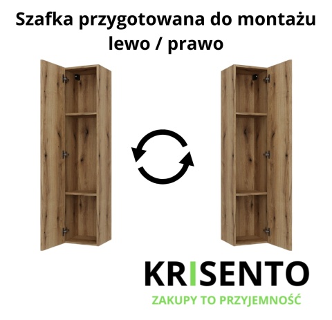 Słupek łazienkowy wiszący LAZ-1325-EVO-1D