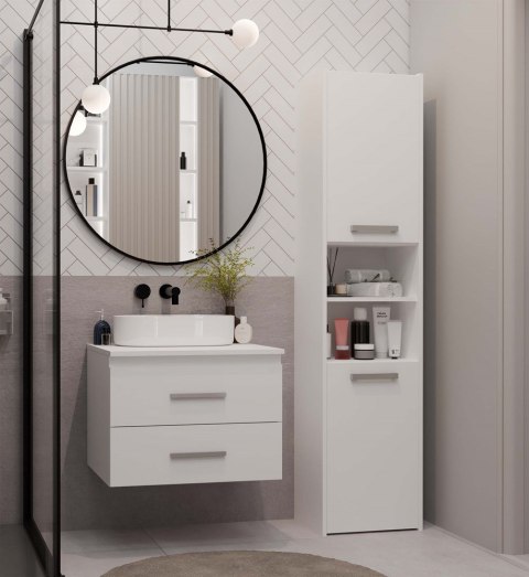 Szafka pod umywalkę nablatową 60 LAZ-1327-BIEL-MAT-60